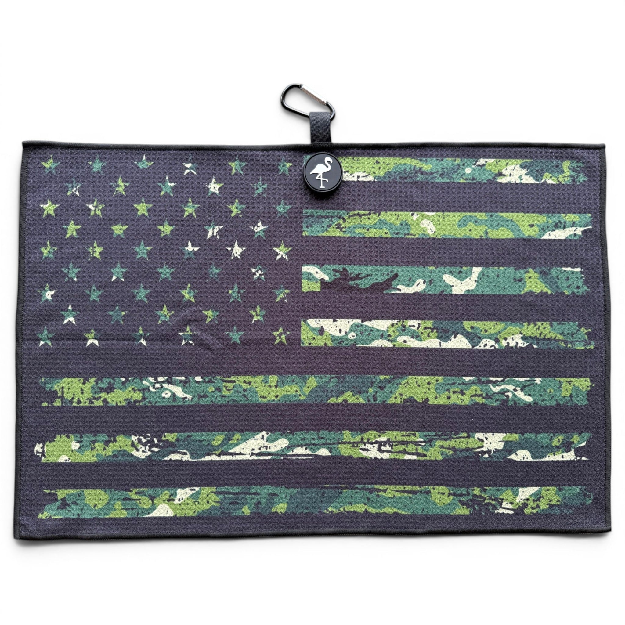 Tactical Golf Towel | 24” x 16” Microfiber Towel | Magnetic Clip & Carabiner | Premium Golf Accessory